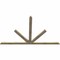 Ekena Millwork Saratoga Rough Sawn Timber Gable Bracket, Douglas Fir, 96"W x 60"H x 2"D x 4"F, 15/12 Pitch GBW096X60X0204SAR00RDF - alternate 5
